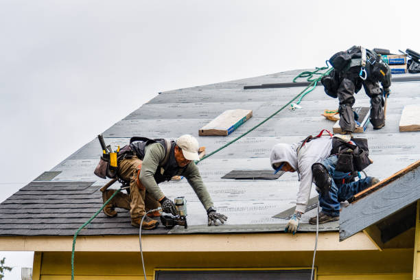 Professional Gutter Installation technician working in Brooklyn, MD